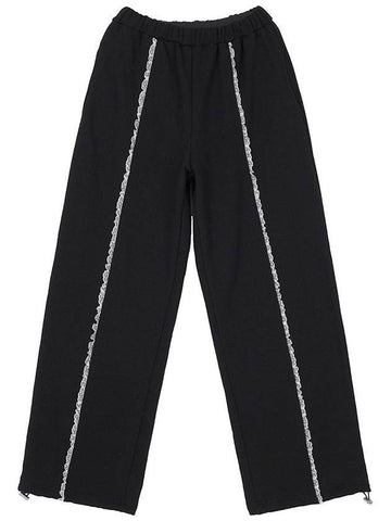 Race Training Track Pants Black - HIGH SCHOOL DISCO - BALAAN 1