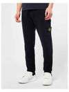 Waffen Patch Cotton Fleece Track Pants Navy - STONE ISLAND - BALAAN 2