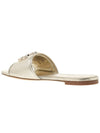 Eleanor Logo Slippers Gold - TORY BURCH - BALAAN.