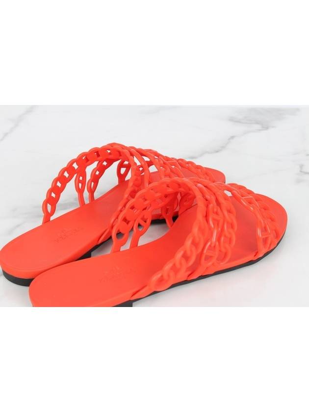 Jelly nude slippers red 37 240 - HERMES - BALAAN 8