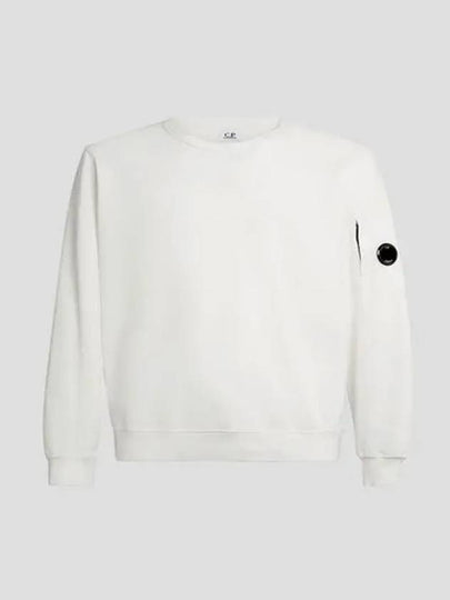 Light Fleece Sweatshirt White - CP COMPANY - BALAAN 2