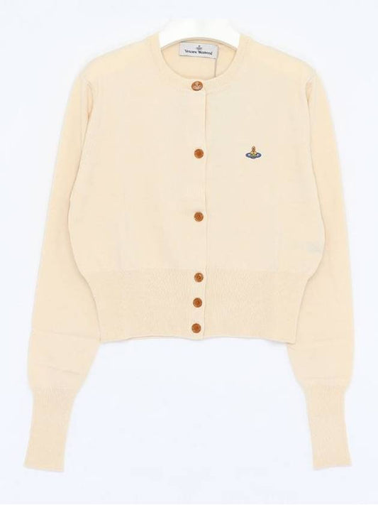 Bea Crop Cardigan Off White - VIVIENNE WESTWOOD - BALAAN 2