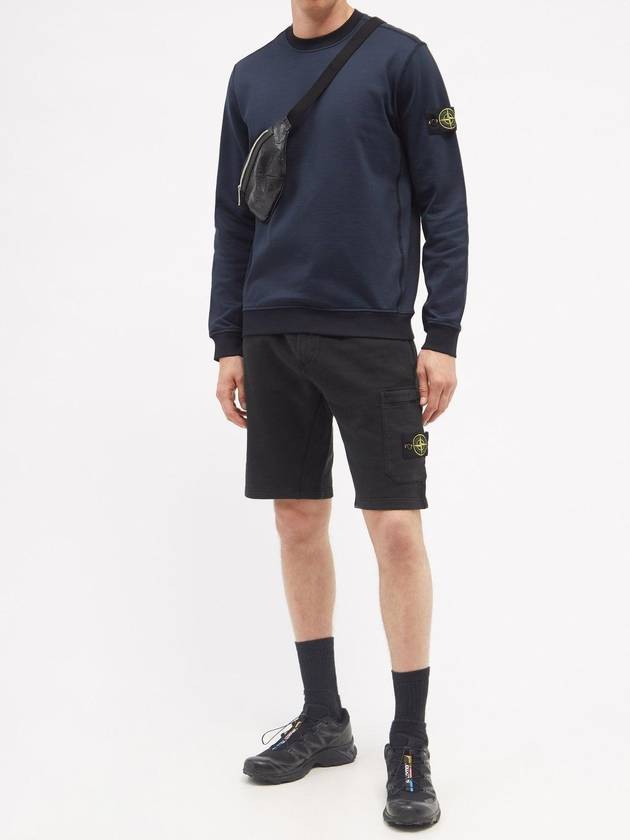 Stone Island Logo Patch Garment Dyed Sweatshirt Sweatshirt Navy 751563547 - STONE ISLAND - BALAAN 2