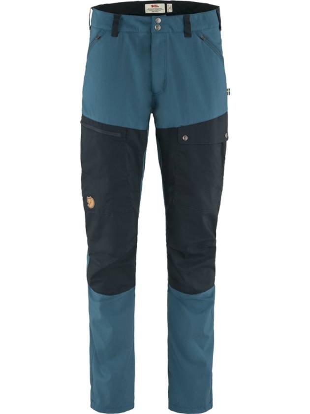 Men's Regular Abisko Midsummer Track Pants Indigo Blue Dark Navy - FJALL RAVEN - BALAAN 1