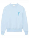 Big Heart Logo Sweatshirt Sky Blue - AMI - BALAAN 2