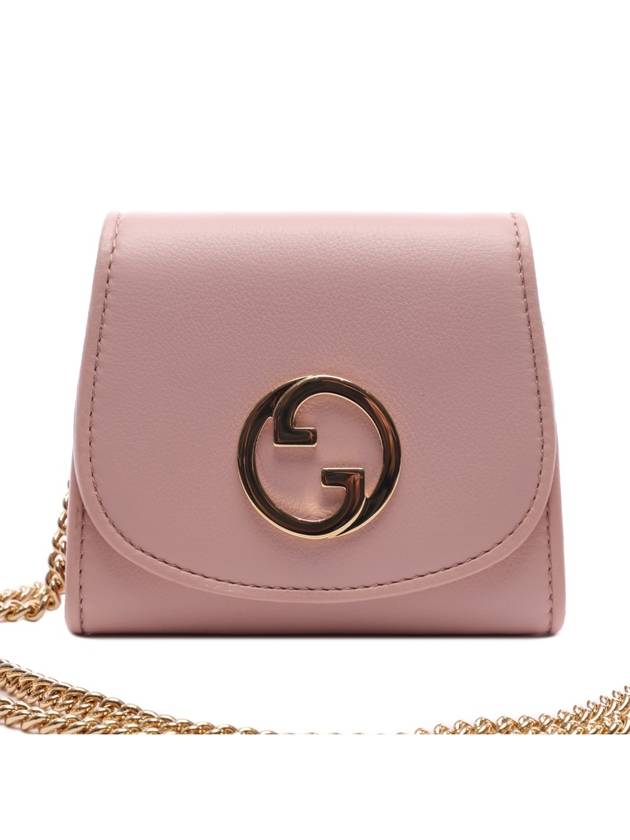 Blondie Medium Chain Strap Half Wallet Pink - GUCCI - BALAAN 2