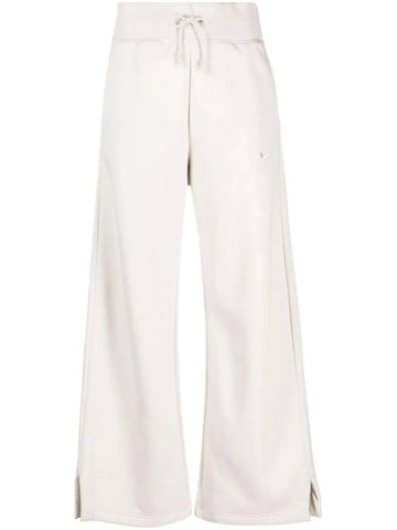 Phoenix Fleece Straight Pants White - NIKE - BALAAN 1