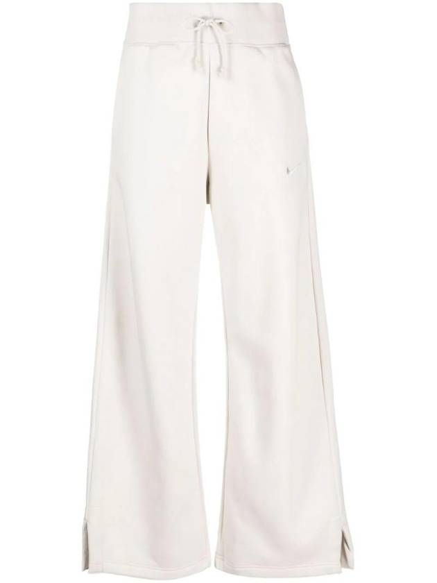 Phoenix Fleece Wide Leg Track Pants White - NIKE - BALAAN 1