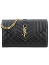 Cassandre Monogram Chain Cross Bag Black - SAINT LAURENT - BALAAN 1