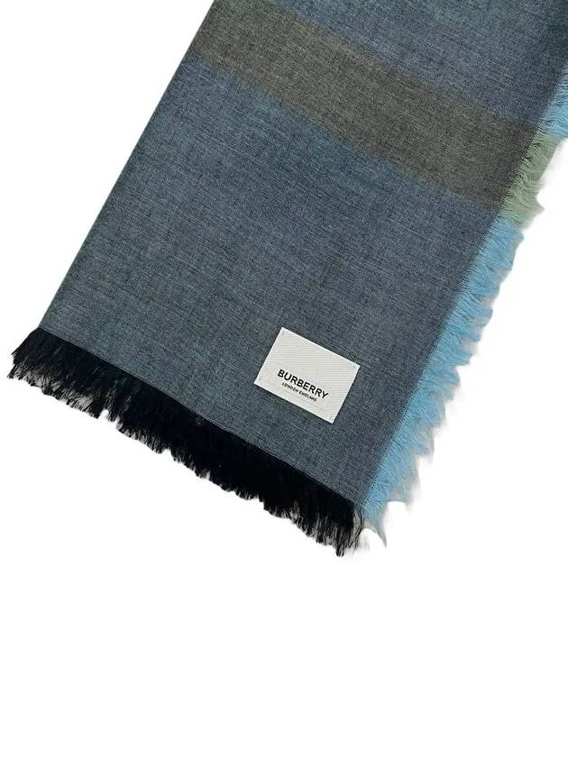 Mega Check Muffler Blue - BURBERRY - BALAAN 4