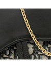 Oblique Saddle Chain Pouch Bag Blue - DIOR - BALAAN 7