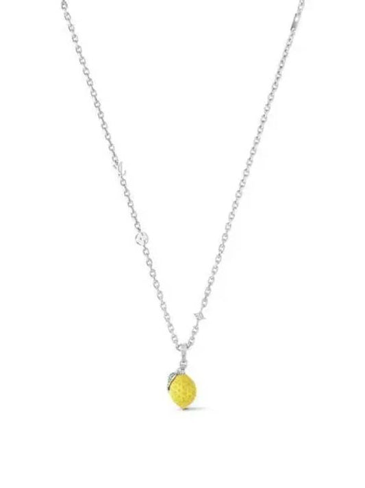 LV Fruits Limon Pendant Necklace Silver - LOUIS VUITTON - BALAAN 2