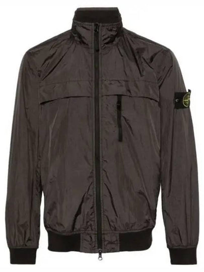 Compass Badge Pleated Windbreaker Grey - STONE ISLAND - BALAAN 2