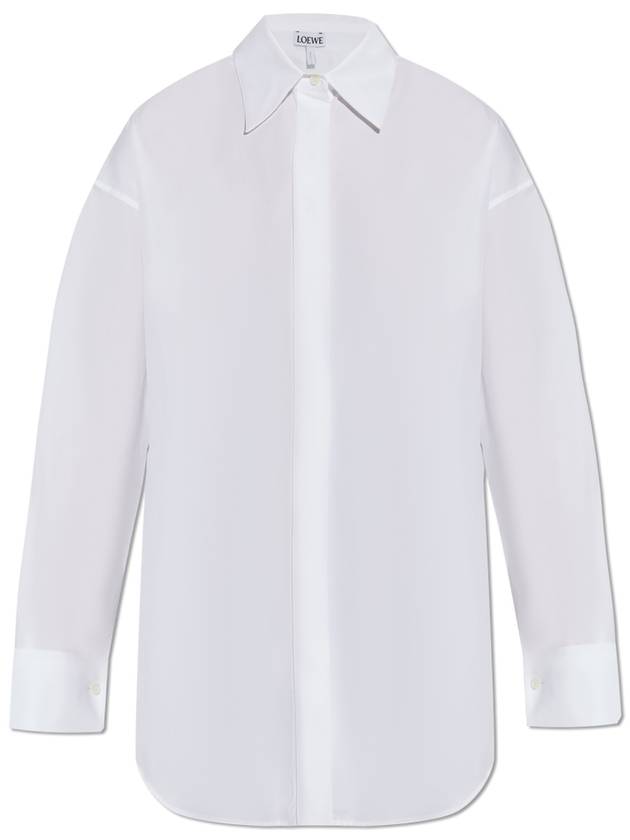 Loewe Cotton Shirt, Women's, White - LOEWE - BALAAN 1