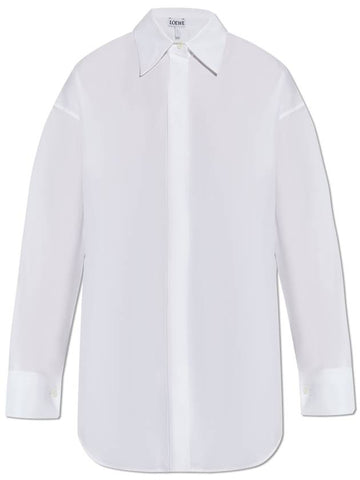 Loewe Cotton Shirt, Women's, White - LOEWE - BALAAN 1