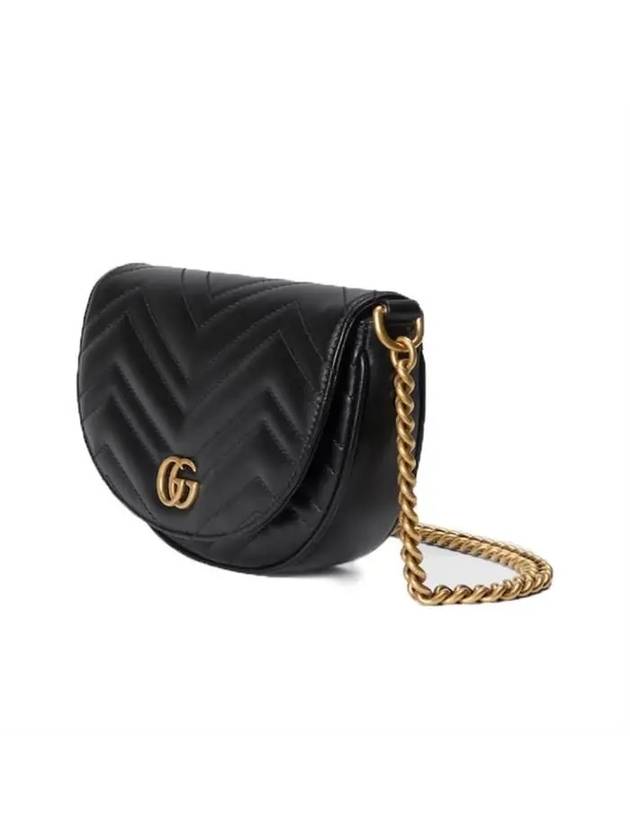 GG Marmont Matelasse Chain Mini Bag Black - GUCCI - BALAAN 6