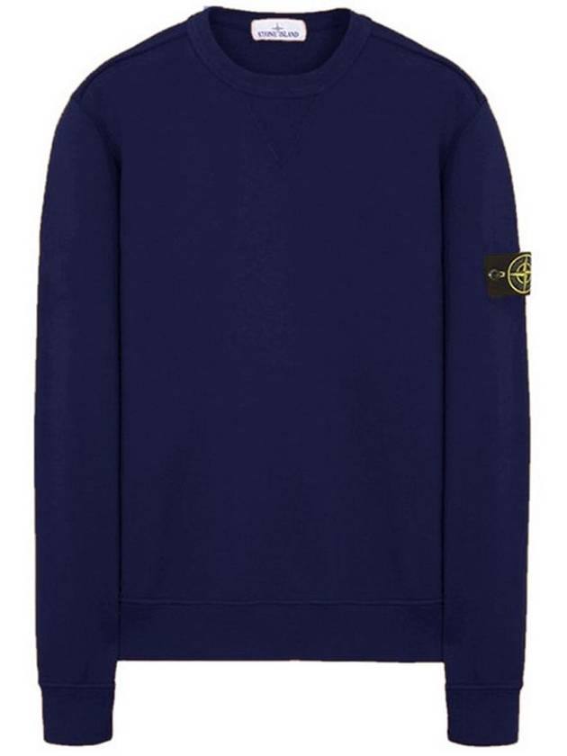 Logo Patch Classic Sweatshirt Blue - STONE ISLAND - BALAAN 1