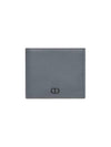 Grain Leather CD Icon Compact Half Wallet Deep Grey - DIOR - BALAAN 1