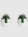 Ace Web Leather Low Top Sneakers White - GUCCI - BALAAN 4