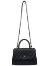 Women s A92990 Caviar Skin Coco Handle Small Flap Tote Bag Strap - CHANEL - BALAAN 4