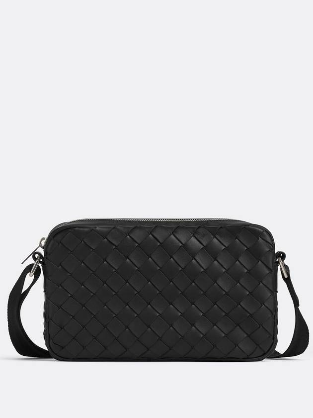 Classic Intrecciato Small Camera Cross Bag Black - BOTTEGA VENETA - BALAAN 2