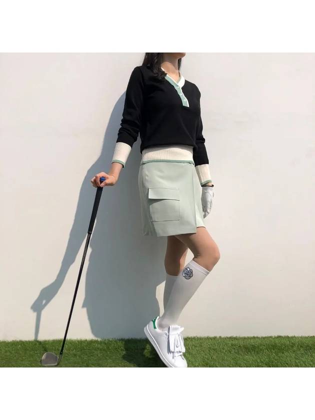 Spring Golf Knit Emerald Long Sleeve Knit Golf Wear - LOLOALLOY - BALAAN 5