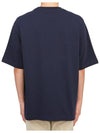 Flowers Oversized Short Sleeve T-Shirt Navy - MAISON KITSUNE - BALAAN 4