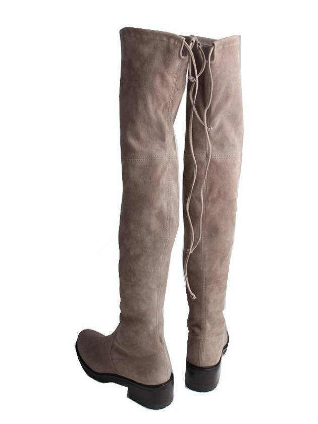 Stuart Weitzman taupe suede thigh high boots 37 5 - STUART WEITZMAN - BALAAN 4