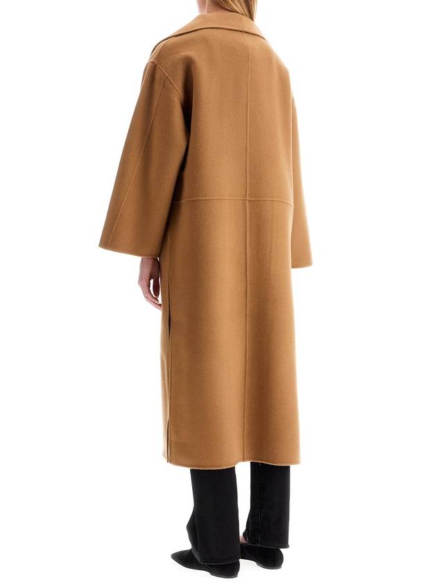 Signature Wool Cashmere Single Coat Camel - TOTEME - BALAAN 4