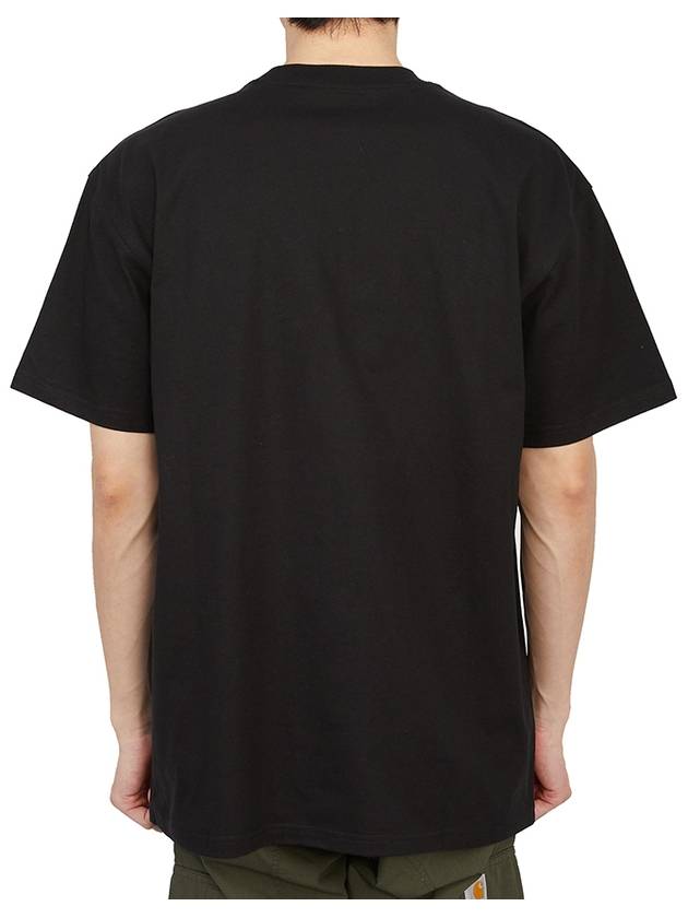 American Script Short Sleeve T-Shirt Black - CARHARTT WIP - BALAAN 5