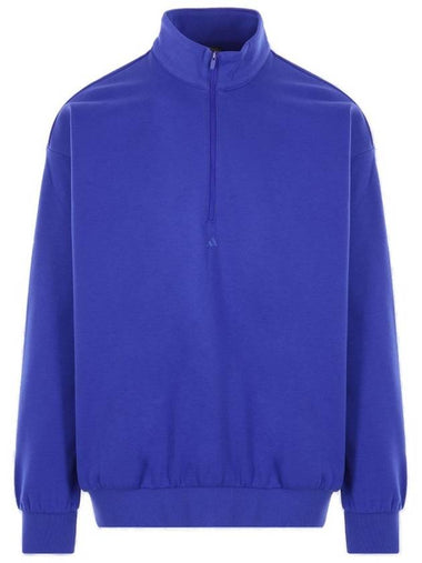 Basketball Half Zip Sweatshirt Lucid Blue - ADIDAS - BALAAN 1