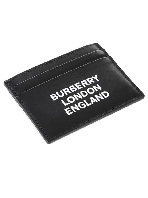 logo print double card wallet - BURBERRY - BALAAN.