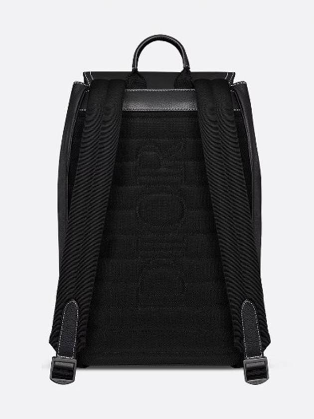 Saddle Grained Calfskin Backpack Black - DIOR - BALAAN 4