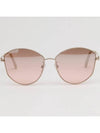 Sunglasses BY0103H 28T metal frame overfit pink round - BALLY - BALAAN 3