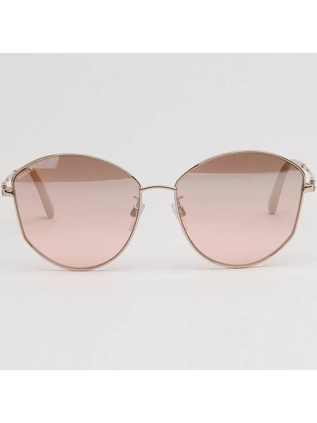 Sunglasses BY0103H 28T metal frame overfit pink round - BALLY - BALAAN 3