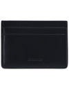 Embossed Logo Leather Card Wallet Black - JIL SANDER - BALAAN 1