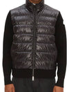 TRICOT padded zip up cardigan black glossy I2 091 9B00011 M1131 999 - MONCLER - BALAAN 5