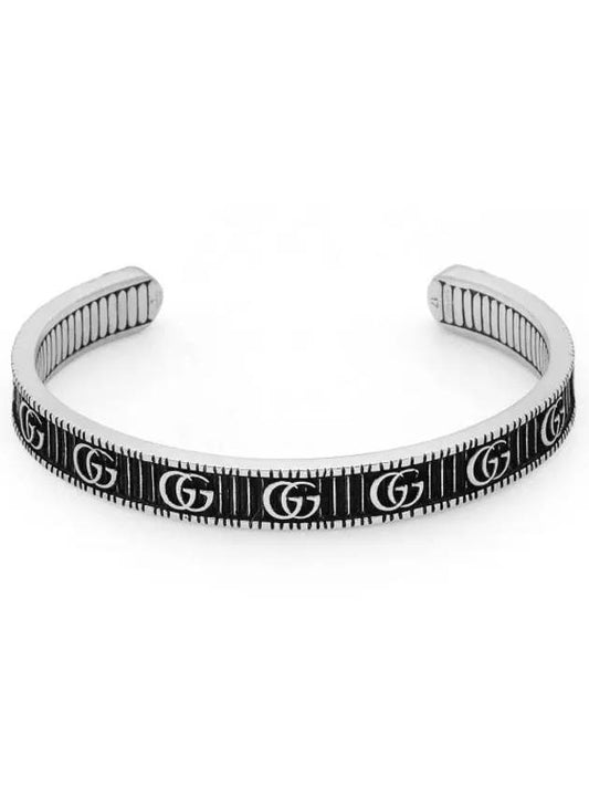 Marmont GG Detail Cuff Bracelet Silver YBA551903001 - GUCCI - BALAAN.