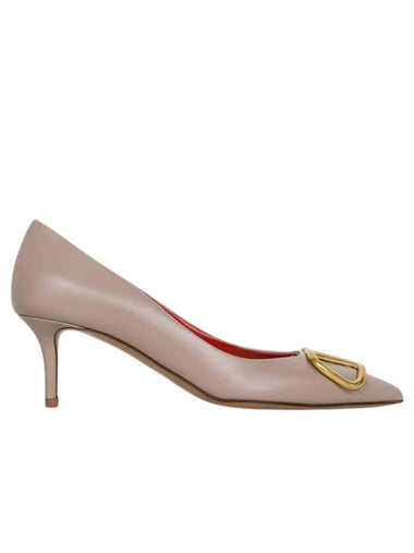 VLogo Calfskin Pumps Pink - VALENTINO - BALAAN 1