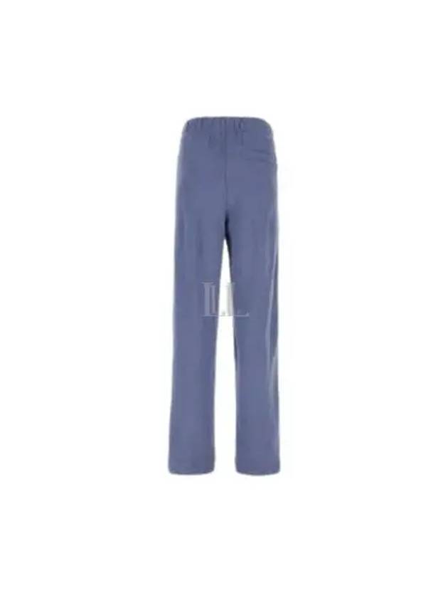 Logo Banding Sweat Straight Pants Blue - GANNI - BALAAN 2