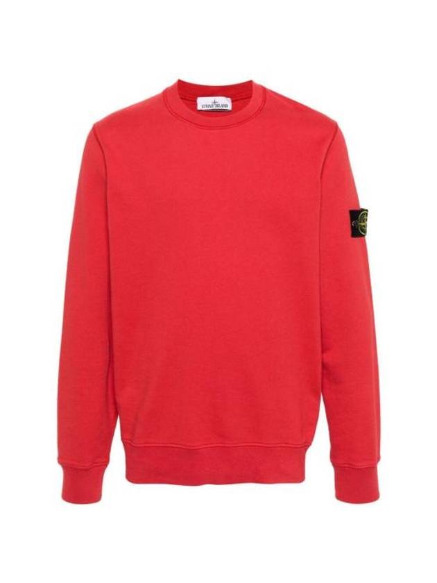 Wappen Patch Garment Dyed Sweatshirt red - STONE ISLAND - BALAAN 1