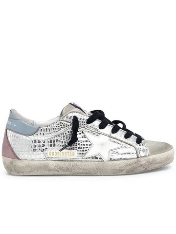 Superstar Laminate Low Top Sneakers Silver - GOLDEN GOOSE - BALAAN 1