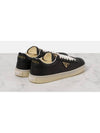 Leather Low-Top Sneakers Black - PRADA - BALAAN 5