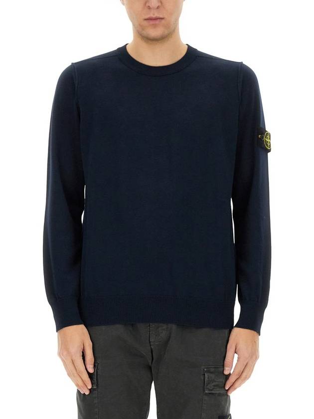 Stone Island Jersey With Logo - STONE ISLAND - BALAAN 1