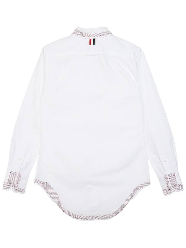 Oxford Lavoration Trim Classic Shirt White - THOM BROWNE - BALAAN 3