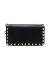 KW0P0646BOL Black Rockstut Pouch Wrist Strap - VALENTINO - BALAAN 3