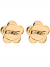 Kira Flower Stud Earrings White Gold - TORY BURCH - BALAAN 4