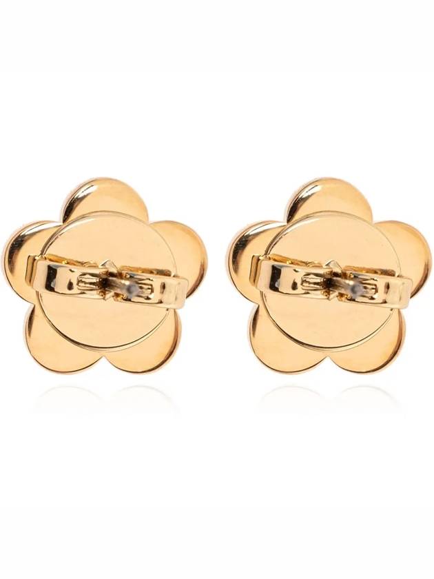 Kira Flower Stud Earrings White Gold - TORY BURCH - BALAAN 4