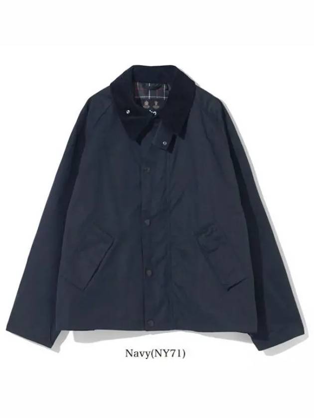 OS Transporter Casual Zip Up Jacket Navy - BARBOUR - BALAAN 2