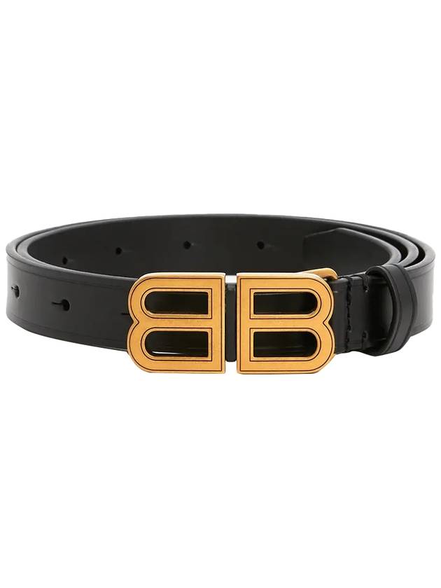 hour glass thin belt black - BALENCIAGA - BALAAN.